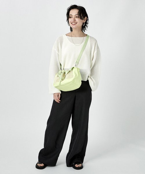 MESH BUCKET TOTEライムメッシュ MESH BUCKET