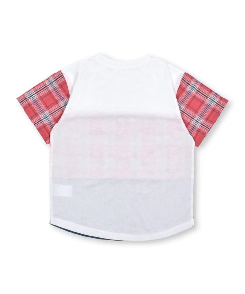 SLAP SLIP(スラップスリップ)/【お揃い】マドラスチェックギンガムチェック切替半袖Tシャツ(80~130cm)/img07