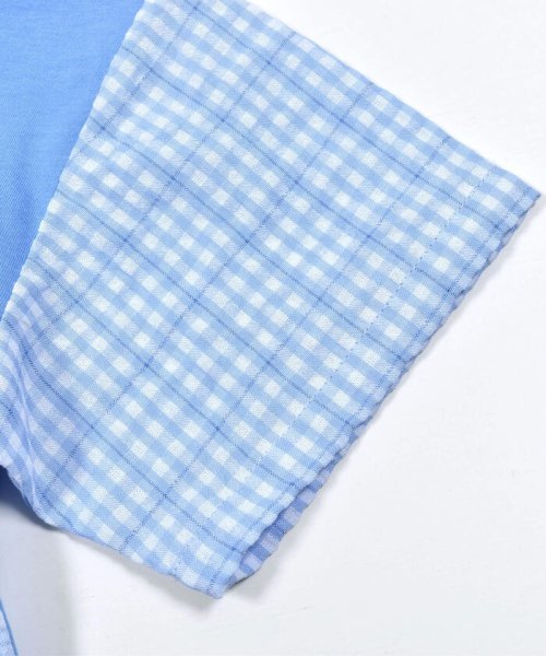 SLAP SLIP(スラップスリップ)/【お揃い】マドラスチェックギンガムチェック切替半袖Tシャツ(80~130cm)/img15