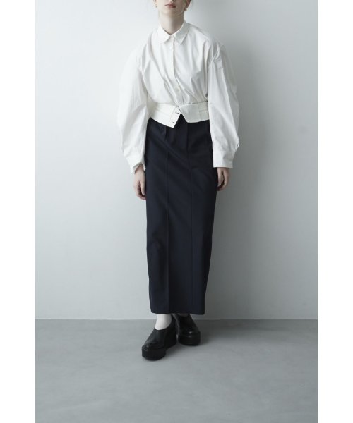 CLANE(クラネ)/2WAY FOLD MARVELT SKIRT/img05