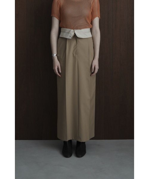 CLANE(クラネ)/2WAY FOLD MARVELT SKIRT/img11