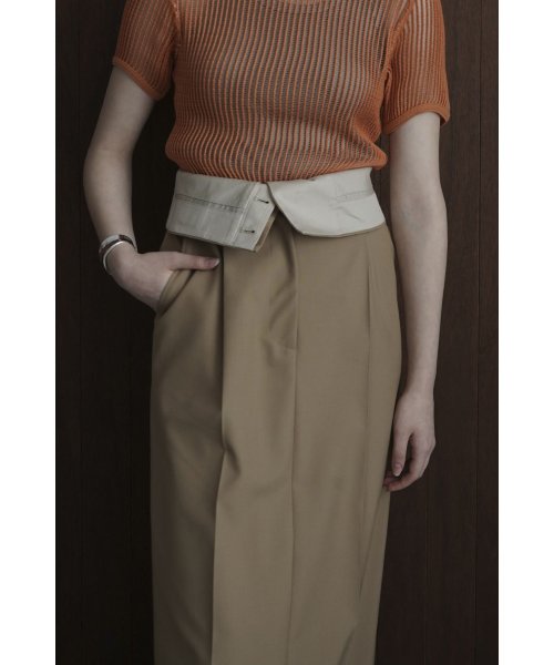 CLANE(クラネ)/2WAY FOLD MARVELT SKIRT/img12