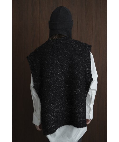 CLANE(クラネ)/SIDE ZIP TWEED KNIT VEST/img13