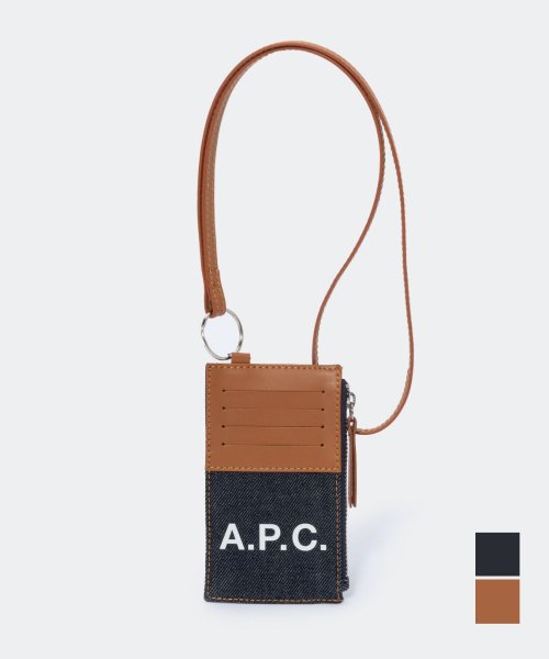 A.P.C.(アーペーセー)/アーペーセー A.P.C. CODDP M63527 小銭入れ メンズ 財布 APC コインケース カードケース ロゴ ストラップ付 ビジネス コットン フラグ/img01