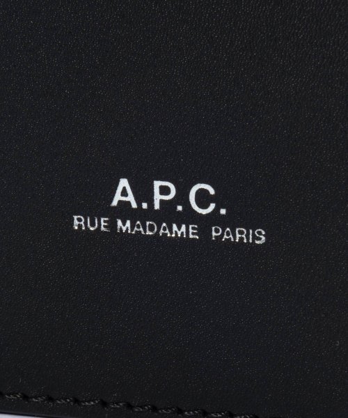 A.P.C.(アーペーセー)/アーペーセー A.P.C. PXAWV H63521 ショルダーバッグ メンズ バッグ スマホショルダー ネックポーチ ロゴ フォンケース レザー ホルダー ス/img07