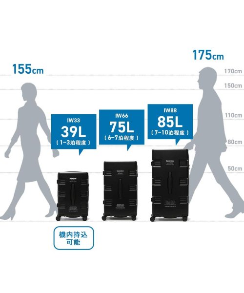 innovator(イノベーター)/【日本正規品】 イノベーター スーツケース innovator CARRY WAGON 39L Cabin キャリーワゴン Sサイズ 機内持ち込み IW33/img32