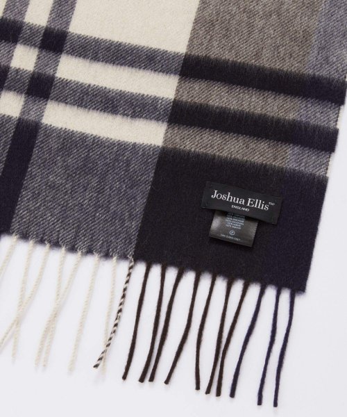 ジョシュアエリス Joshua Ellis マフラー メンズ レディース 35×190 カシミヤ スカーフ チェック柄 おしゃれ プレゼント ギフト カシミア メンズ レディース カシミヤ スカーフ ファッション小物 また