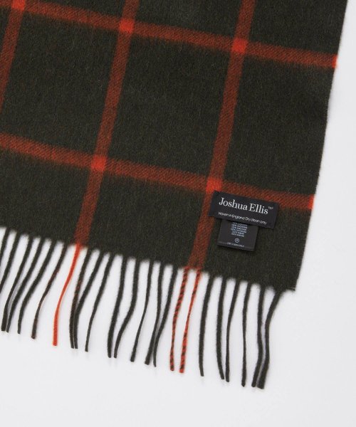 ジョシュアエリス Joshua Ellis マフラー メンズ レディース 35×190 カシミヤ スカーフ チェック柄 おしゃれ プレゼント ギフト カシミア メンズ レディース カシミヤ スカーフ ファッション小物 また