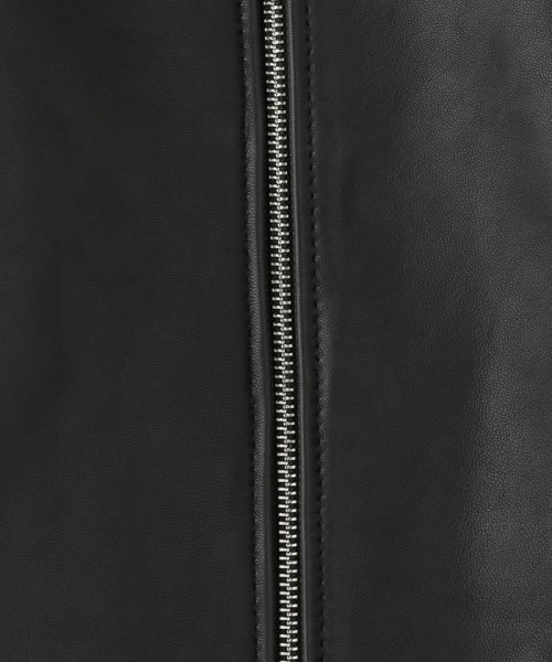 BY シープレザー シングル ライダースジャケット 