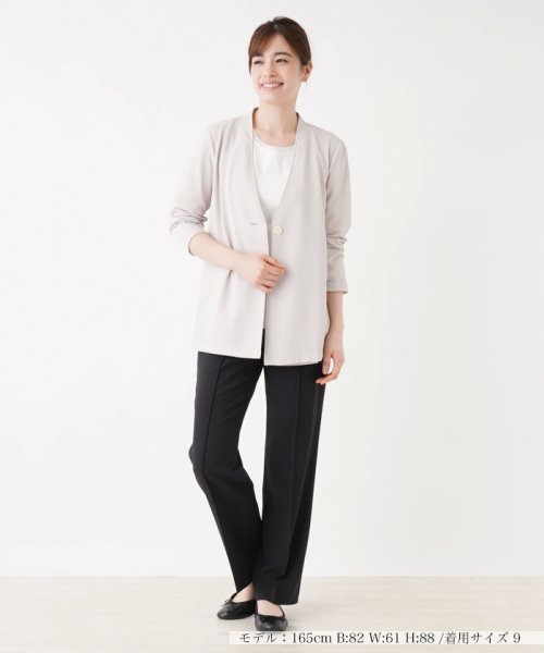 ノーカラージャケット 