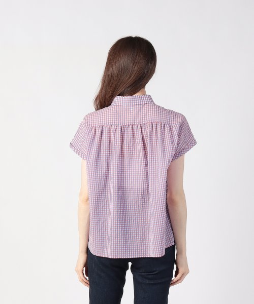 To b. by agnes b. OUTLET(トゥー　ビー　バイ　アニエスベー　アウトレット)/【Outlet】WU29 SHIRT シアーギンガムマニッシュシャツ /img02