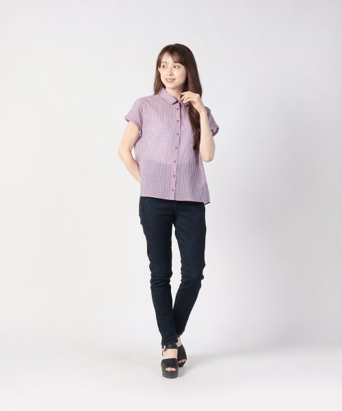 To b. by agnes b. OUTLET(トゥー　ビー　バイ　アニエスベー　アウトレット)/【Outlet】WU29 SHIRT シアーギンガムマニッシュシャツ /img03