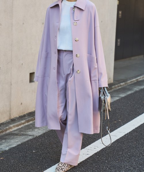 【Audrey and John Wad】ストレッチツイルステンカラーコート ベネトン（レディース）/ステンカラースプリングコート JSB1659051450(12650円)