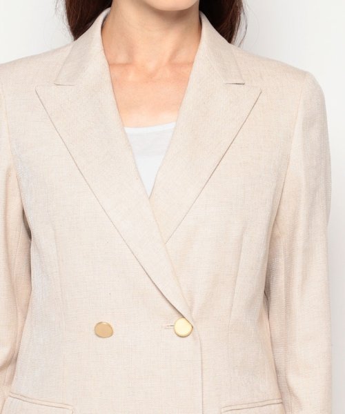 リネンブライトクロスダブルジャケット なし 着用サイズ