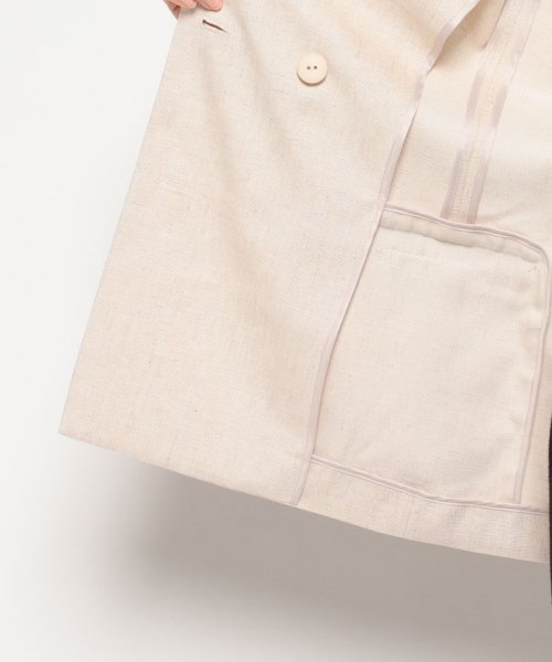 リネンブライトクロスダブルジャケット なし 着用サイズ