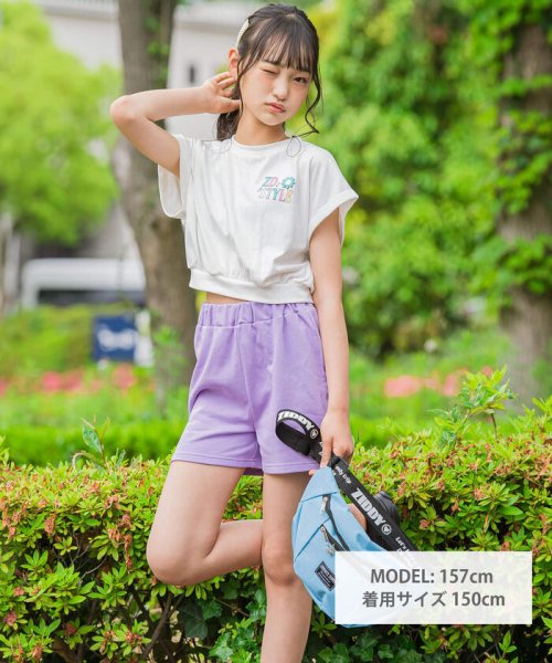 ZIDDY(ジディー)/【 ニコ☆プチ 掲載 】バックプリントTシャツ&パンツセット(130~160cm/img01