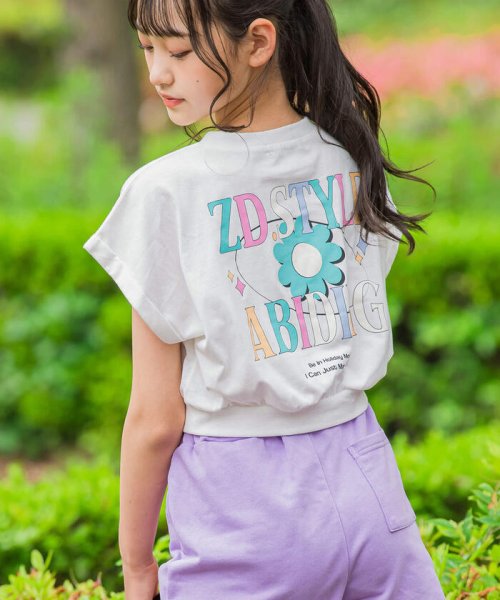 ZIDDY(ジディー)/【 ニコ☆プチ 掲載 】バックプリントTシャツ&パンツセット(130~160cm/img05