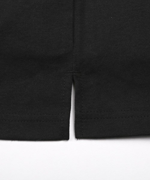 LUXSTYLE(ラグスタイル)/LUXE/R(ラグジュ)スムースミニモックネックTシャツ/Tシャツ メンズ 半袖 モックネック ゴルフウェア ロゴ プリント/img20