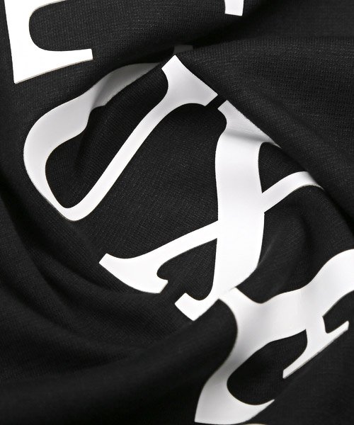 LUXSTYLE(ラグスタイル)/LUXE/R(ラグジュ)スムースミニモックネックTシャツ/Tシャツ メンズ 半袖 モックネック ゴルフウェア ロゴ プリント/img21