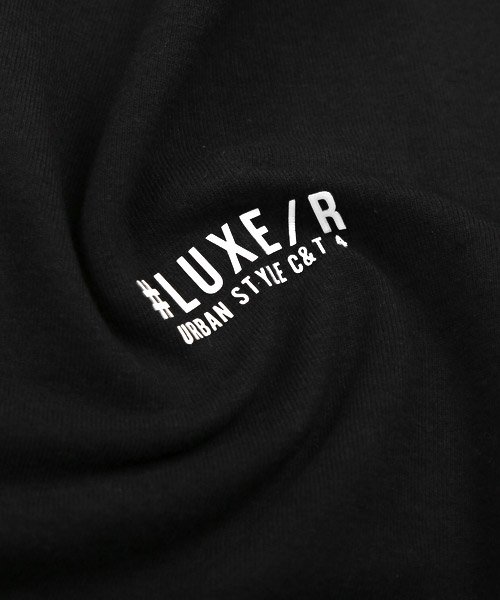 LUXSTYLE(ラグスタイル)/LUXE/R(ラグジュ)袖ロゴラバープリントTシャツ/Tシャツ メンズ 半袖 クルーネック ラバー プリント ロゴ/img15
