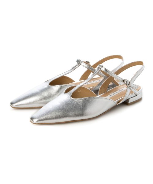 ポインテッドトゥTストラップパンプス 本革 T1405541254(10797円)