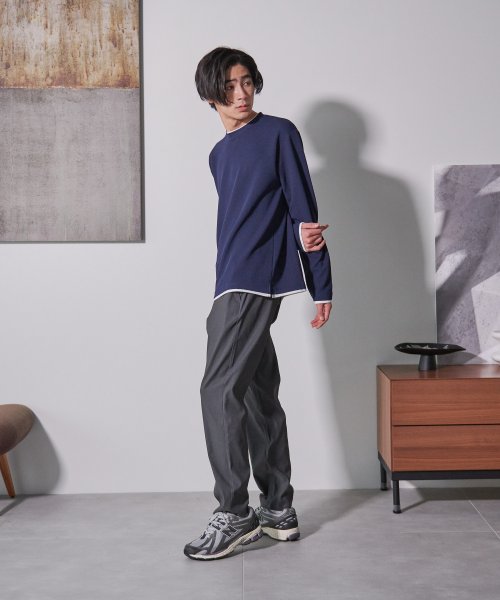 JEANS MATE(ジーンズメイト)/【BLUESTANDARD】接触冷感 快適 ストレッチ イージーパンツ 九分丈 9分丈 ウエストゴム ストレスフリー/img22