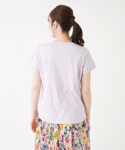 Leilian(レリアン)/ロゴ×フラワー刺繍Tシャツ/img06