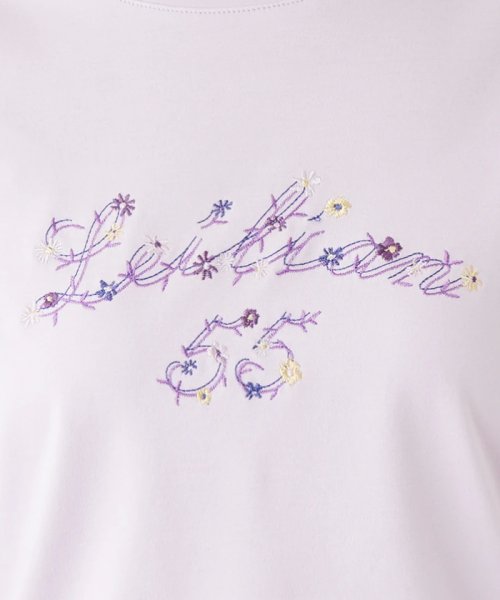 Leilian(レリアン)/ロゴ×フラワー刺繍Tシャツ/img11