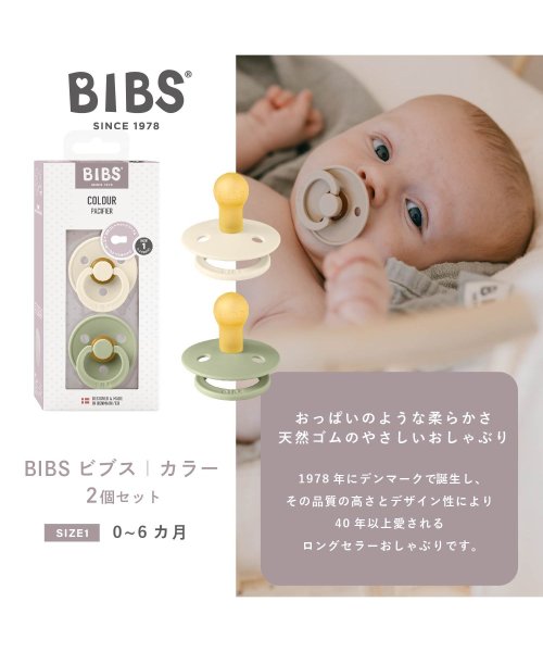 BIBS(ビブス)/BIBS おしゃぶり カラー 2PK サイズ1/img01