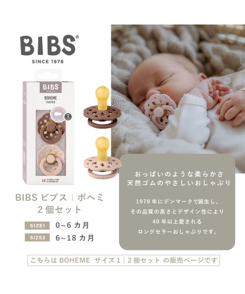 BIBS(ビブス)/BIBS おしゃぶり ボヘミ 2PK サイズ1/img01