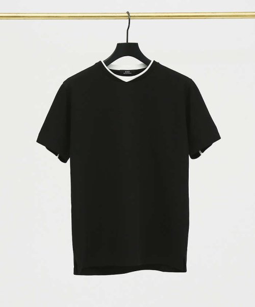 5351POURLESHOMMES(5351POURLESHOMMES)/バックライン 半袖Tシャツ/img02