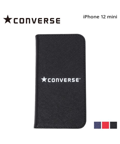 CONVERSE(CONVERSE)/ コンバース CONVERSE iPhone12 mini スマホケース メンズ レディース 手帳型 携帯 アイフォン LOGO PU LEATHER BOOK/img01