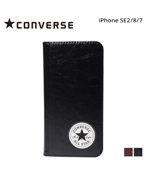 CONVERSE(CONVERSE)/ コンバース CONVERSE iPhone SE2 8 7 スマホケース メンズ レディース 手帳型 携帯 アイフォン UNCLE PATCH PU LEAT/img01