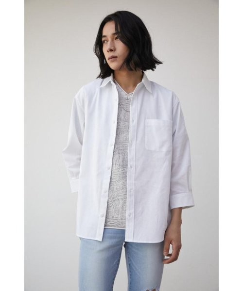 AZUL by moussy(アズールバイマウジー)/RELATECH LINEN MIX 3/4 SHIRT/img02