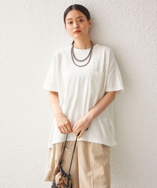 SHIPS WOMEN(シップス　ウィメン)/〈洗濯機可能〉ONE COTTON 製品染め オーバーサイズ TEE◇/img24