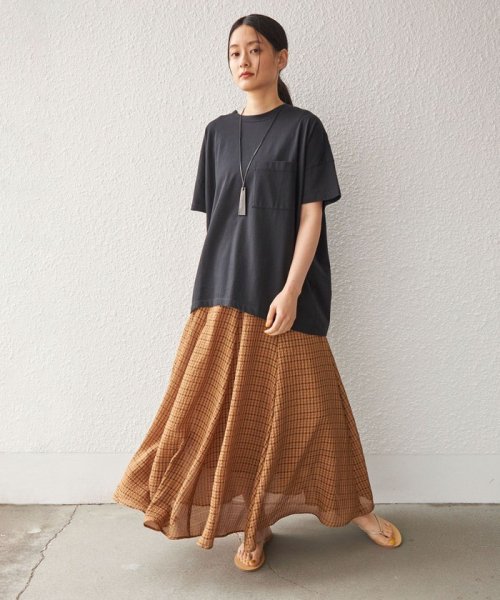 SHIPS WOMEN(シップス　ウィメン)/〈洗濯機可能〉ONE COTTON 製品染め オーバーサイズ TEE◇/img39