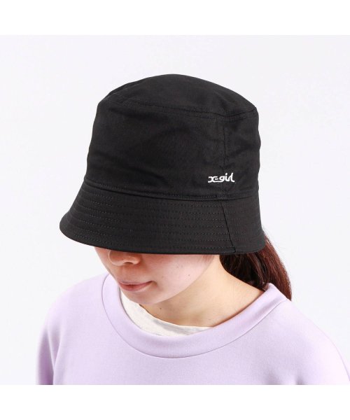 X-girl(エックスガール)/エックスガール 帽子 X－girl BASIC BUCKET HAT バケットハット バケハ ハット 綿 コットン 夏 刺繍 シンプル 105232051002/img01