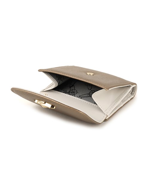 Vivienne Westwood ヴィヴィアン ウエストウッド 2つ折り財布 51150003 40565 R401 ゴールド Vivienne Westwood ウエストウッド 2つ折り財布 VICTORIA GOLD