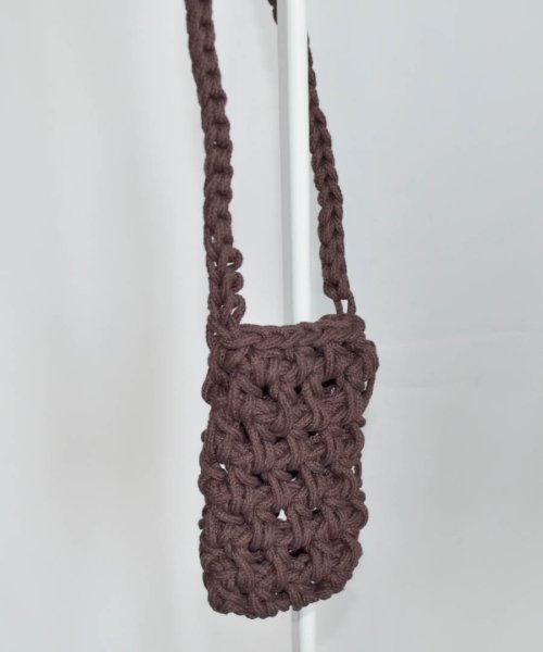 ARGO TOKYO(アルゴトウキョウ)/Mesh Knitting Smartphone Shoulder Bag 26151 メッシュ編みスマホショルダーバッグ　スマホ―バッグ　ショルダーバッグ　メ/img12