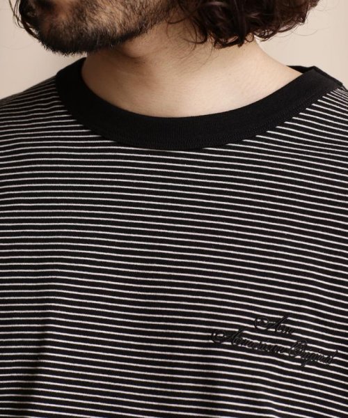 Schott(ショット)/直営限定/BLIND STRIPE LS T－SHIRT/ブラインドストライプ ロングTシャツ/img03