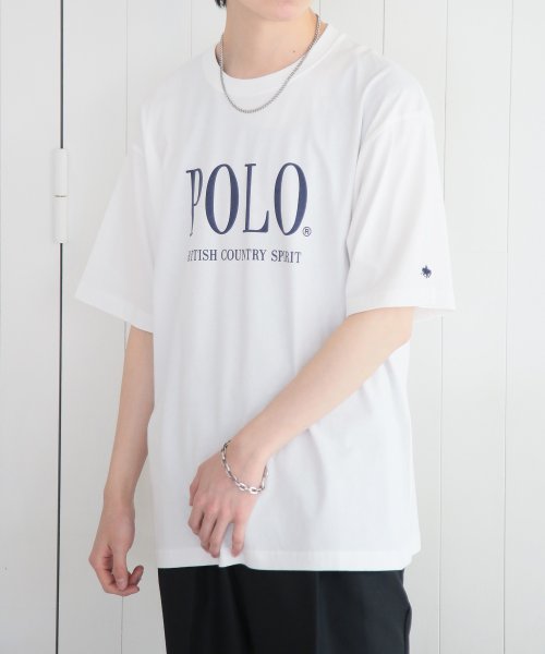 POLO BCS(ポロ　ビーシーエス)/◎別注コラボアイテム◎【POLO BCS / ポロ・ビーシーエス】USコットン オーバーサイズ POLO ロゴプリントT ユニセックス 半袖 クルーネック/img11