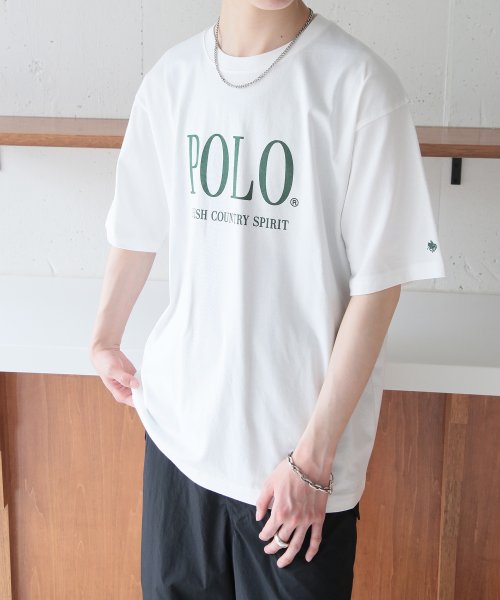 POLO BCS(ポロ　ビーシーエス)/◎別注コラボアイテム◎【POLO BCS / ポロ・ビーシーエス】USコットン オーバーサイズ POLO ロゴプリントT ユニセックス 半袖 クルーネック/img24