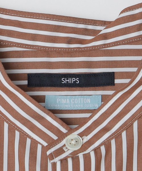 SHIPS MEN(シップス　メン)/SHIPS: スーピマコットン ブロード リラックス バンドカラーシャツ S/S/img64