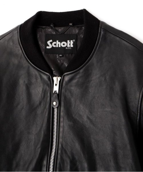 Schott(ショット)/LEATHER JACKET BOWERY/レザージャケット バワリー MA－1/img11