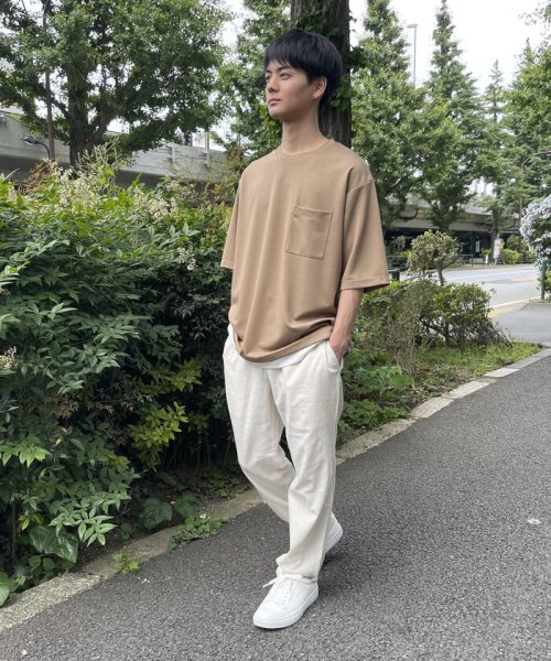 COMME CA ISM MENS(コムサイズム（メンズ）)/★ＴＶドラマ着用商品★ ストレッチポンチ フェイクレイヤード Ｔシャツ/img28