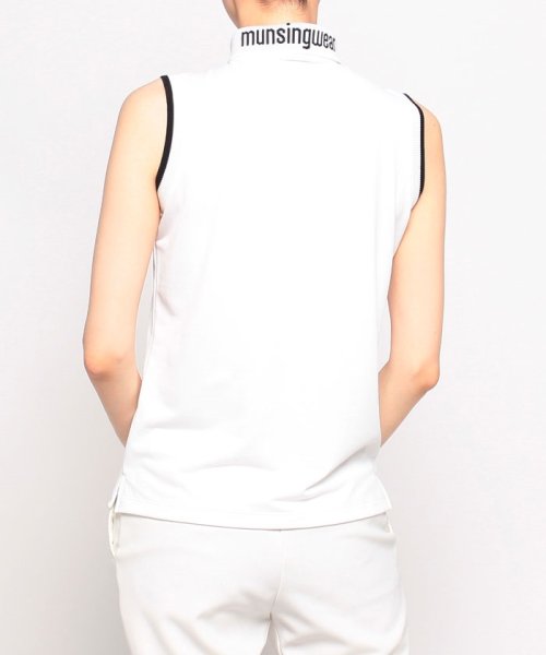 Munsingwear(マンシングウェア)/【ENVOY|3Colors Penguin Logo】SUNSCREEN襟ロゴワンポイントノースリーブシャツ/img02