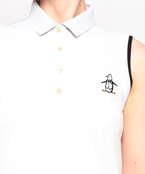 Munsingwear(マンシングウェア)/【ENVOY|3Colors Penguin Logo】SUNSCREEN襟ロゴワンポイントノースリーブシャツ/img03
