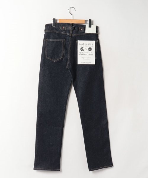 別注【marukawaka×倉敷ジーンズ】マルカワ国産ジーンズ オーガニックコットン 尾錠 シンチバック 本店 marukawaka×倉敷ジーンズ マルカワ国産ジーンズ オーガニックコットン 尾錠 MARUKAWA