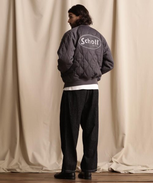 Schott(ショット)/WEB LIMITED/ONIONQUILTED JACKET OVALCHENILLE LOGO/オーバルシニールオニオンキルトジャケット/img28