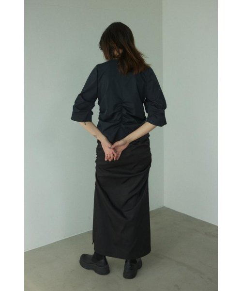 BLACK BY MOUSSY(ブラックバイマウジー)/tuck sleeve shirt/img13